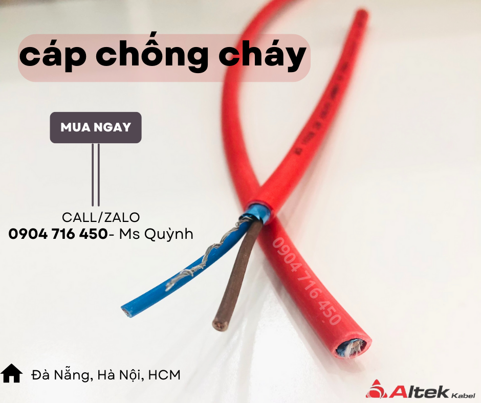 Cáp chống cháy 2 lõi Altek Kabel Đà Nẵng, Hồ Chí Minh, Hà Nội