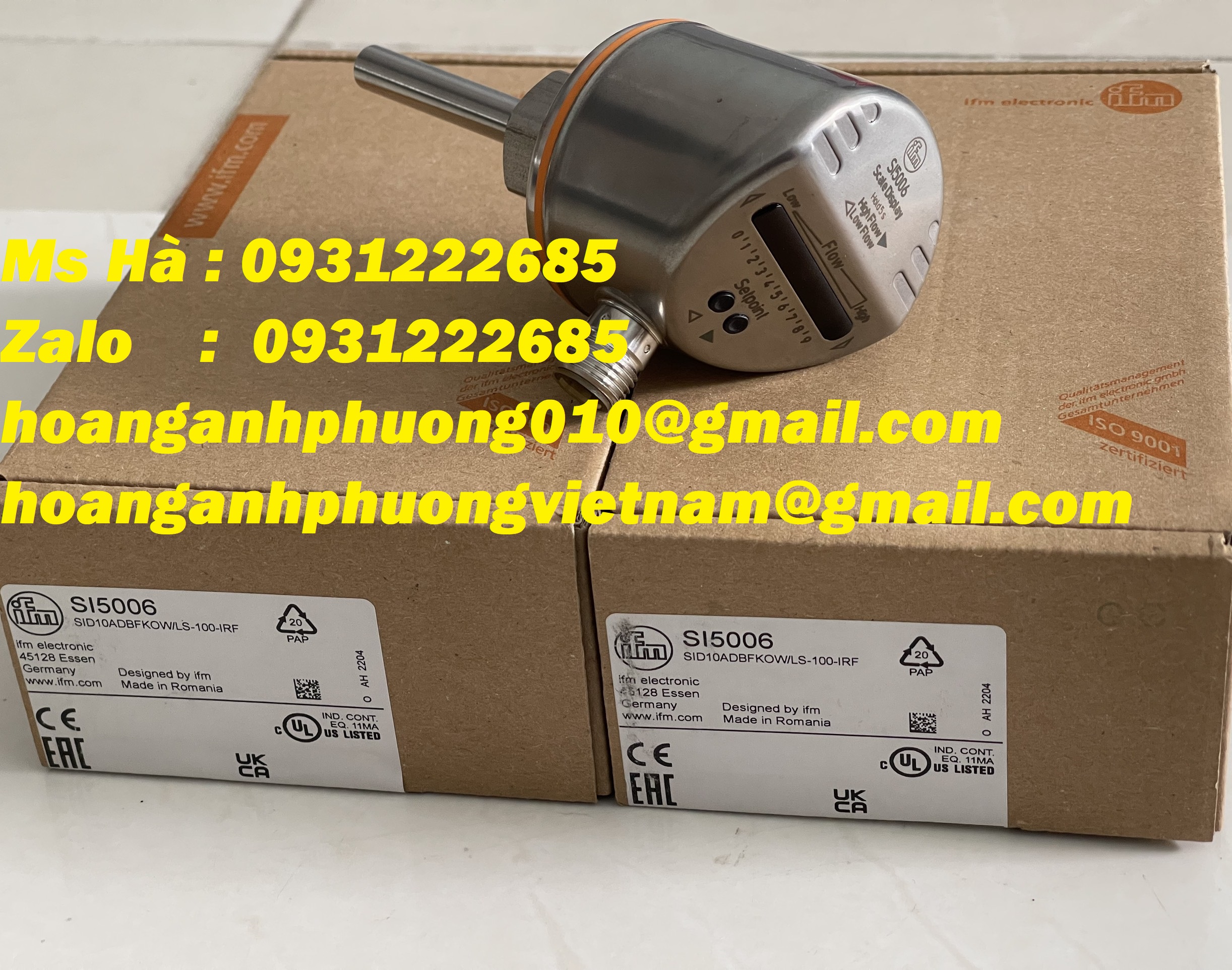 SI5006  chuyên phân phối IFM tại Việt Nam  cảm biến lưu lượng