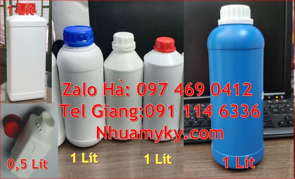 Bán chai nhựa đựng thực phẩm nước uống,chai nhựa 1l đựng hóa chất giá