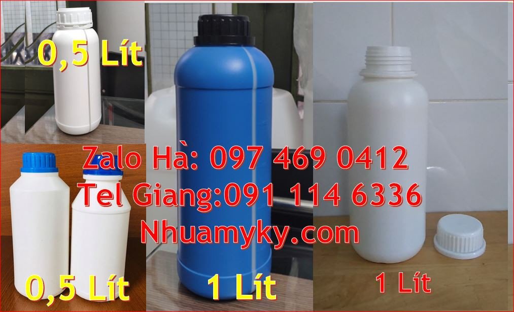 Bán chai nhựa đựng thực phẩm nước uống,chai nhựa 1l đựng hóa chất giá