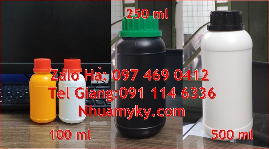 Bán chai nhựa nhỏ 500ml đựng dầu vừng lạc,chai nhựa 250ml đựng thuốc b