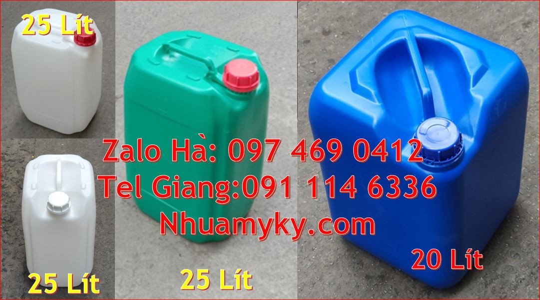 Bán can nhựa lớn đựng hóa chất,can nhựa hdpe 30l đựng nước sinh hoạt