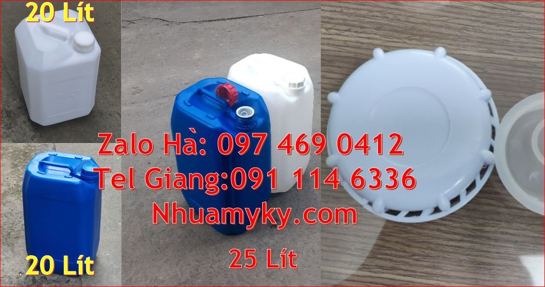 Bán can nhựa lớn đựng hóa chất,can nhựa hdpe 30l đựng nước sinh hoạt