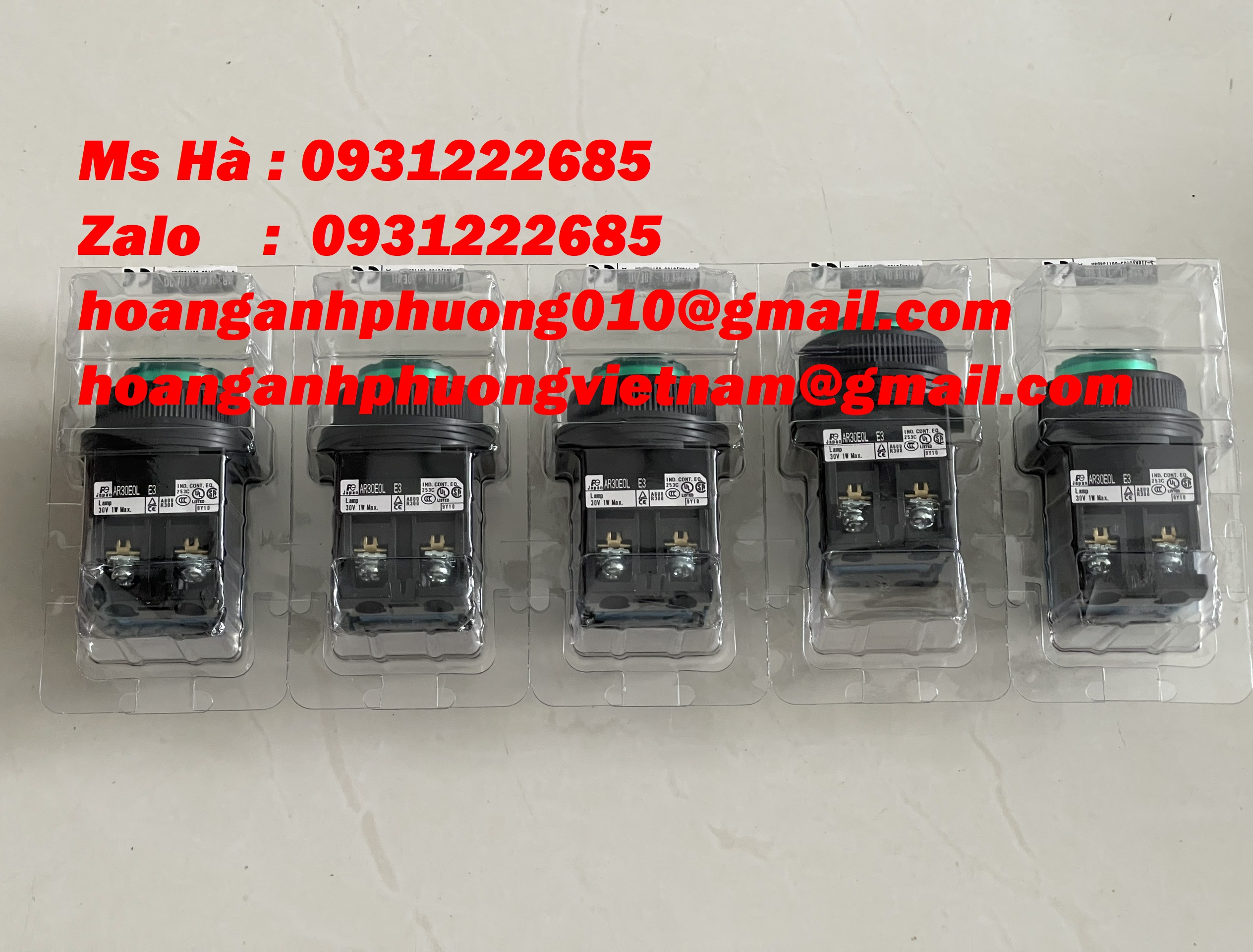 Dòng nút nhấn Fuji nhập mới AR30E0L-10E3G màu xanh lá