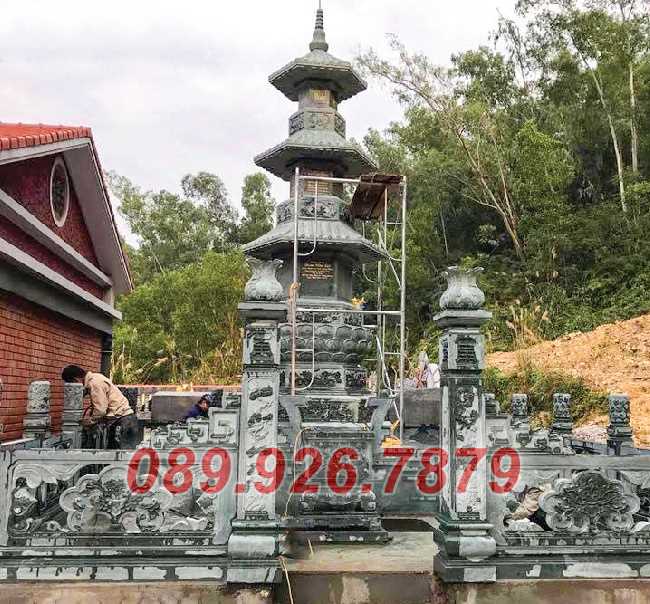 79 Mộ tháp đá - mẫu mộ tháp bằng đá bán Khánh Hòa, sư Thầy