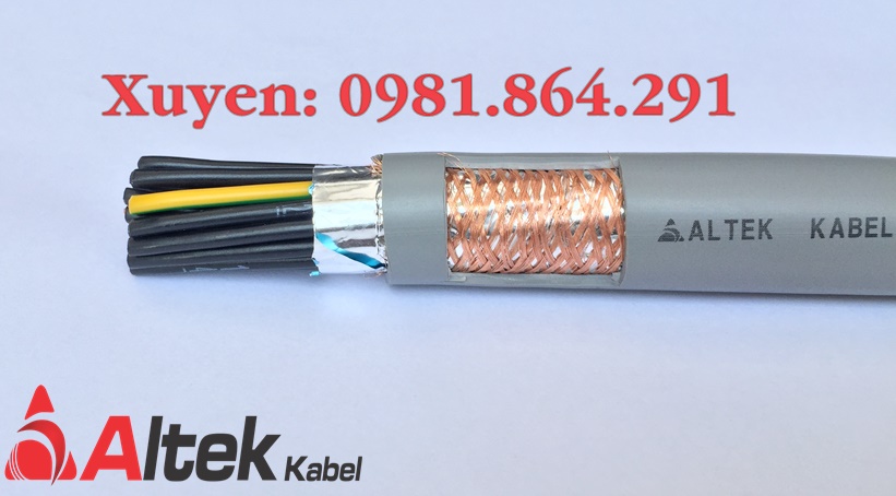 Dây cáp điều khiển 25C, 25x1.5mm2 lõi đồng tóc hãng Altek Kabel