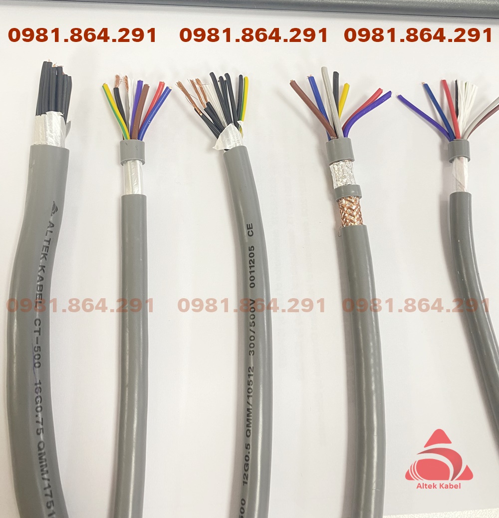 Dây cáp điều khiển 25C, 25x1.5mm2 lõi đồng tóc hãng Altek Kabel