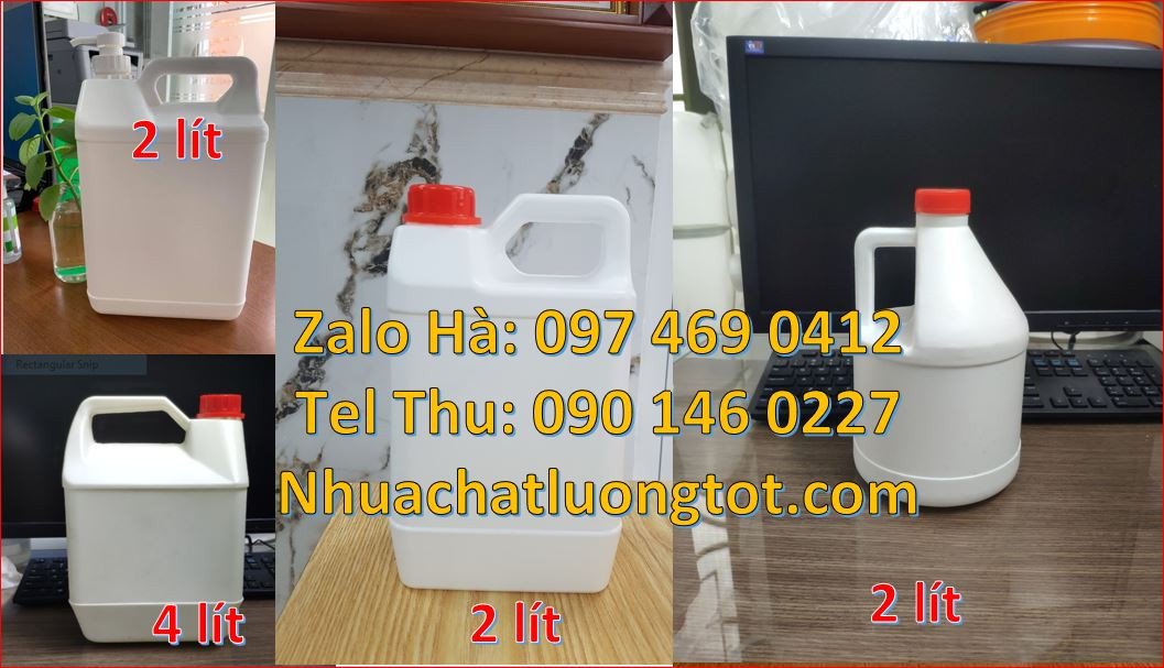 Bán can nhựa cỡ nhỏ 1l đựng thực phẩm,can nhựa hdpe tròn nắp vặn trắng