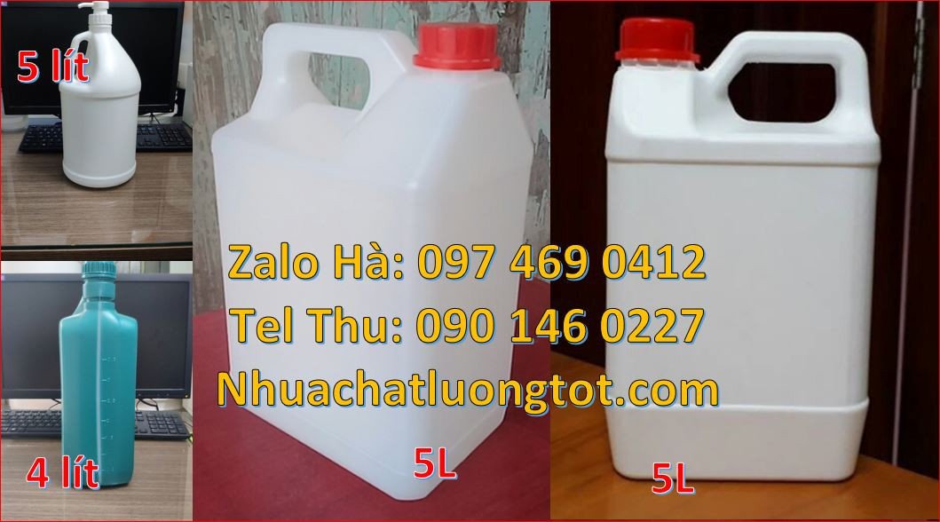 Bán can nhựa cỡ nhỏ 1l đựng thực phẩm,can nhựa hdpe tròn nắp vặn trắng