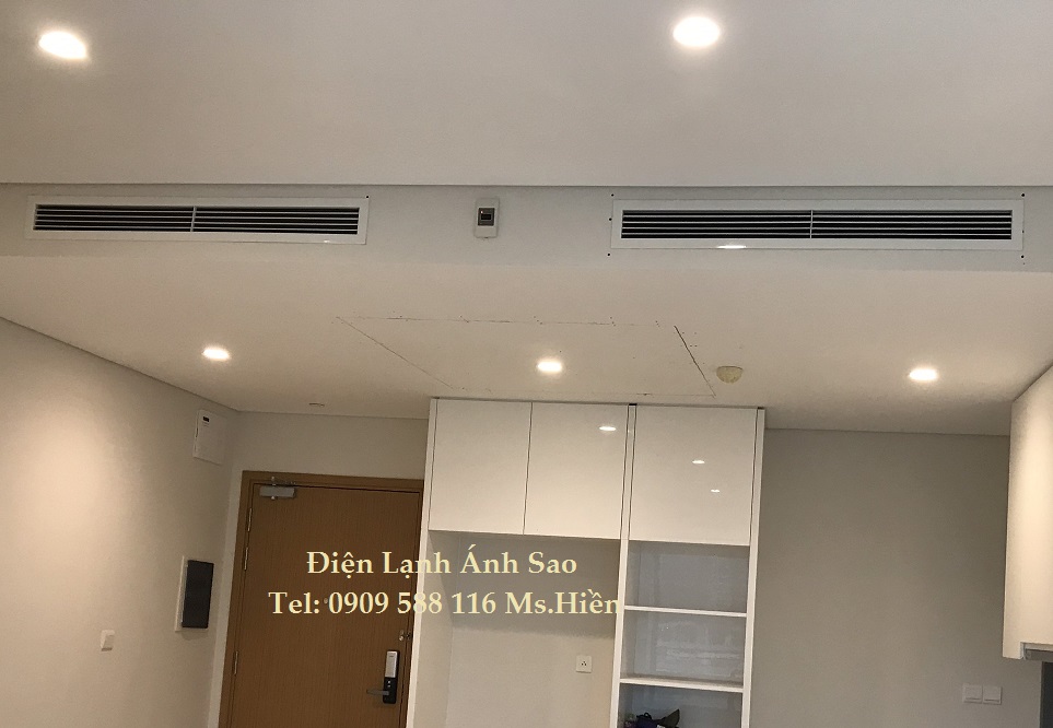 Thi công máy lạnh giấu trần  căn hộ cao cấp Đảo Kim Cương tại Quận 2