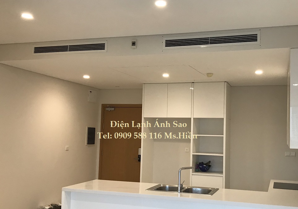 Thi công máy lạnh giấu trần  căn hộ cao cấp Đảo Kim Cương tại Quận 2