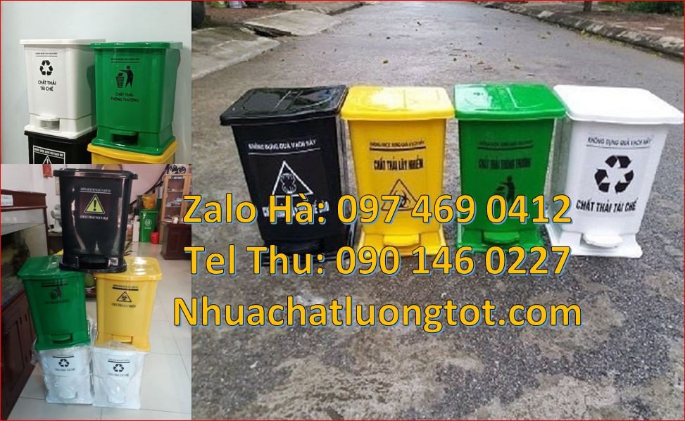 Bán thùng đựng rác y tế 15l có nắp đậy,thùng rác y tế 60l có đạp chân