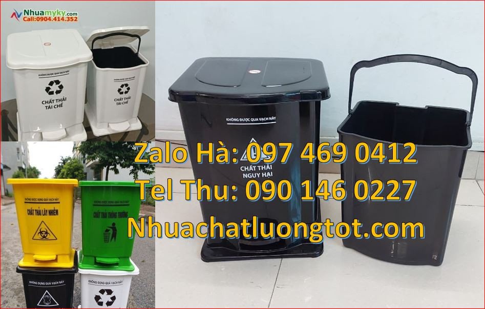 Bán thùng đựng rác y tế 15l có nắp đậy,thùng rác y tế 60l có đạp chân