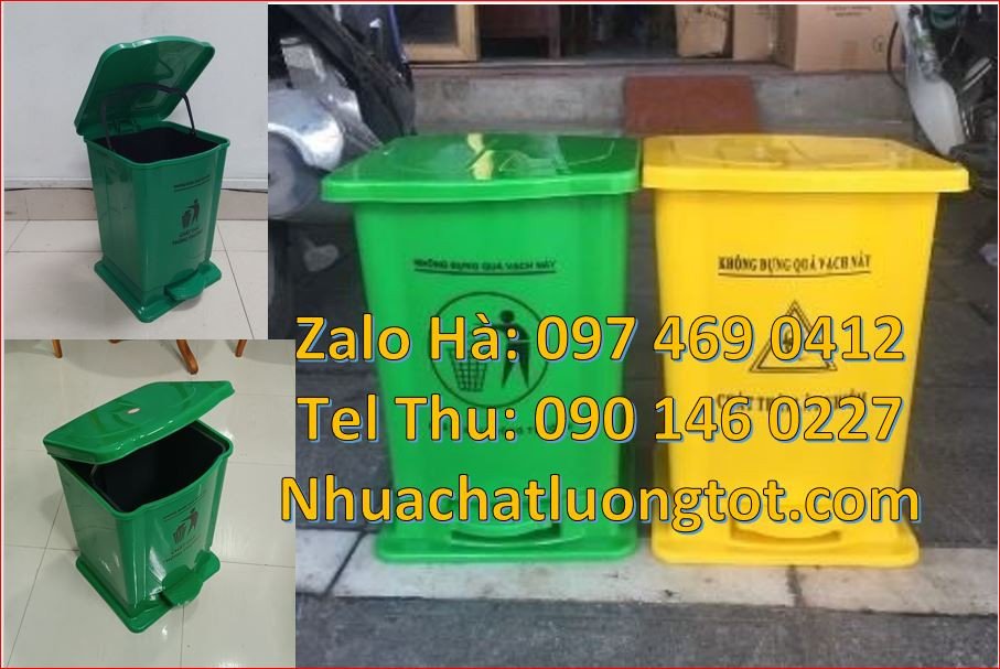 Bán thùng đựng rác y tế 15l có nắp đậy,thùng rác y tế 60l có đạp chân