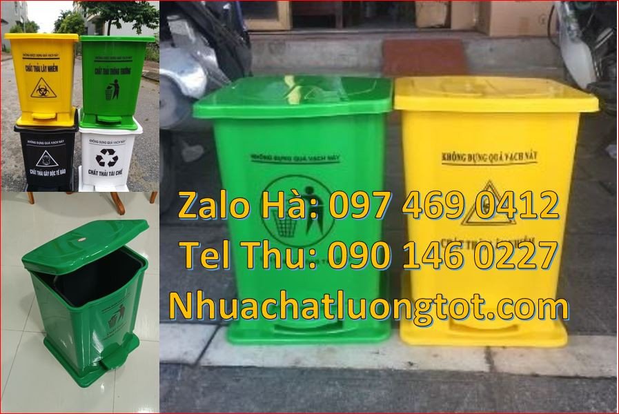 Bán thùng đựng rác y tế 15l có nắp đậy,thùng rác y tế 60l có đạp chân