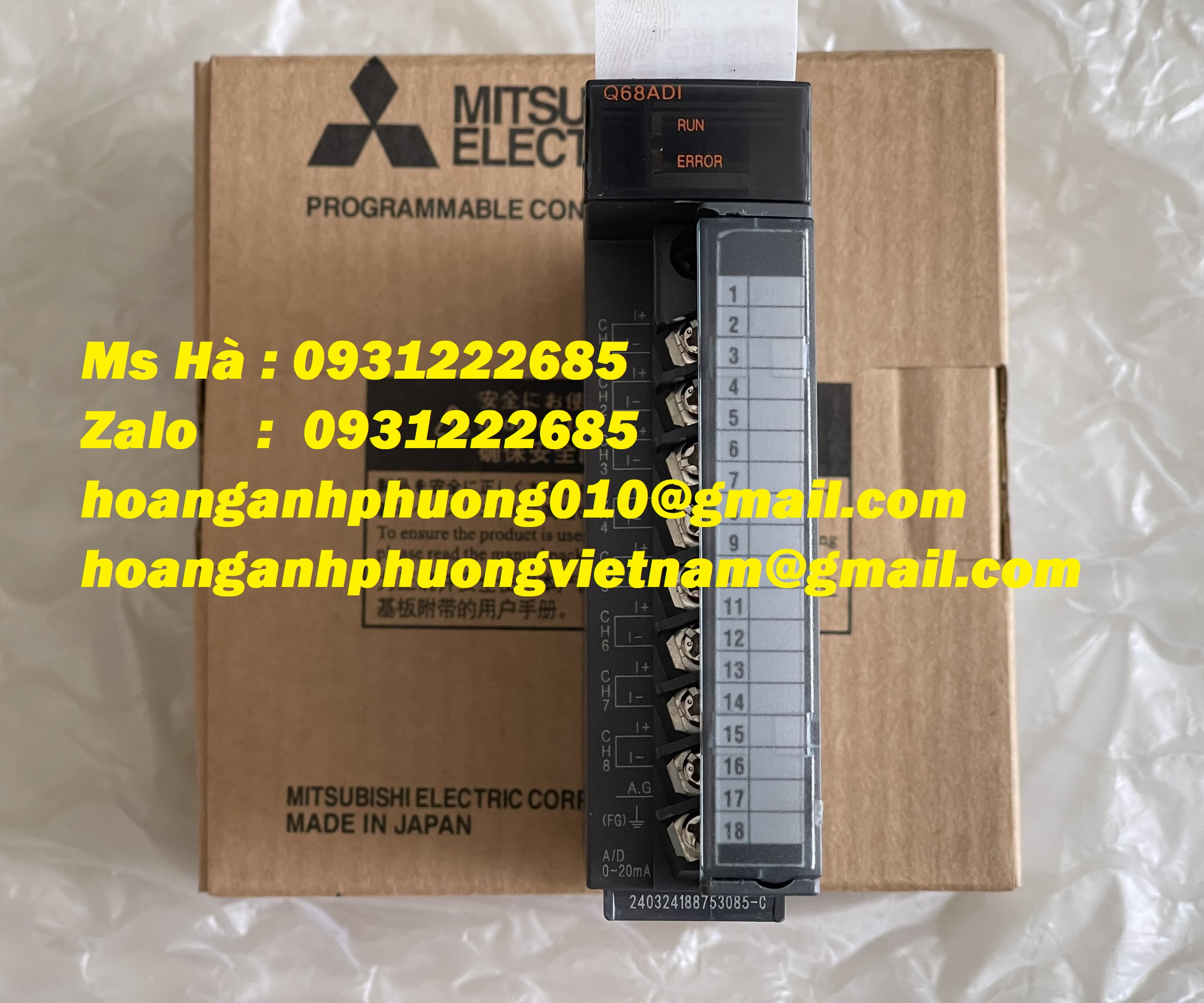 New 100% chính hãng mitsubishi Q68ADI mô đun I/O