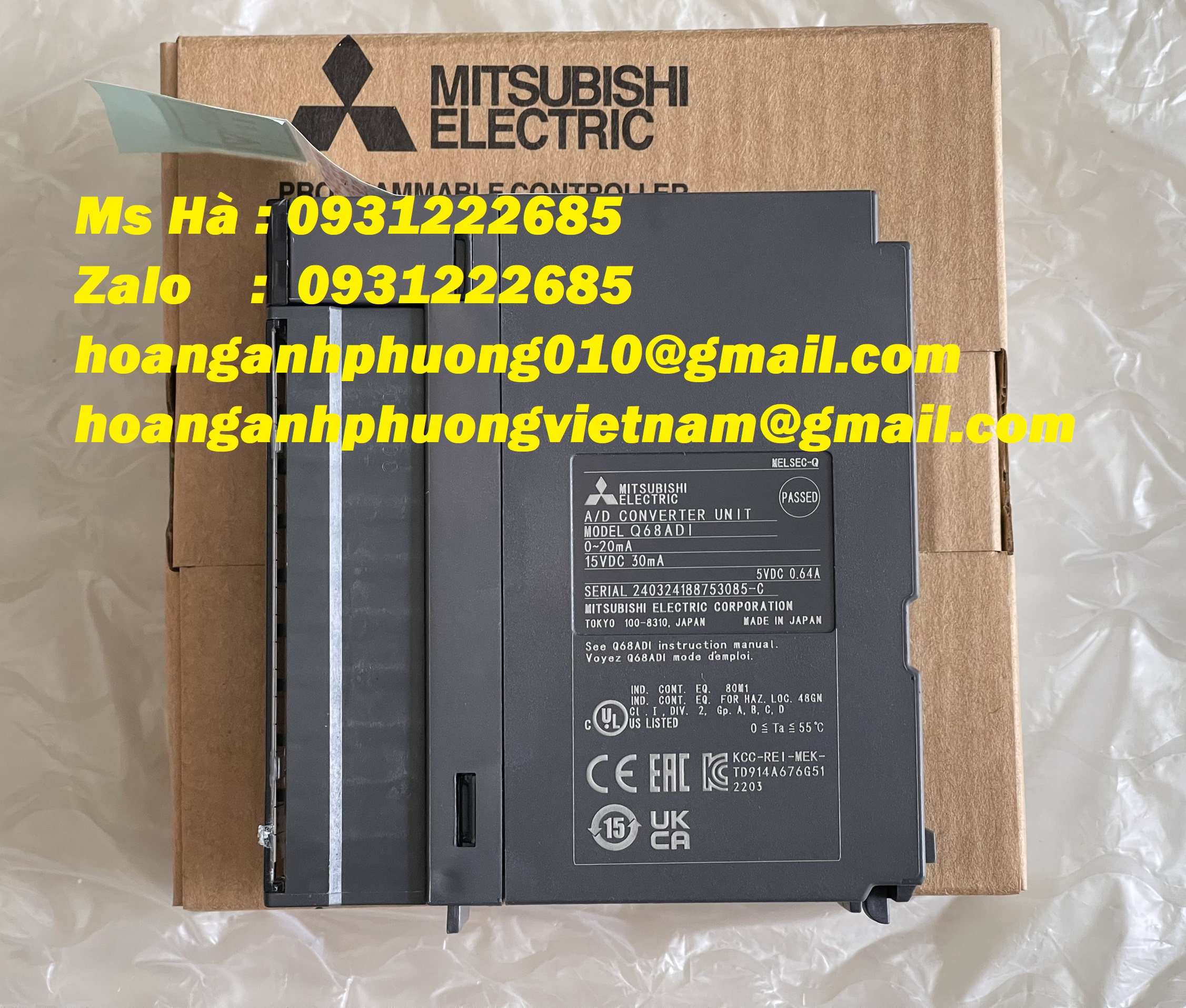 New 100% chính hãng mitsubishi Q68ADI mô đun I/O