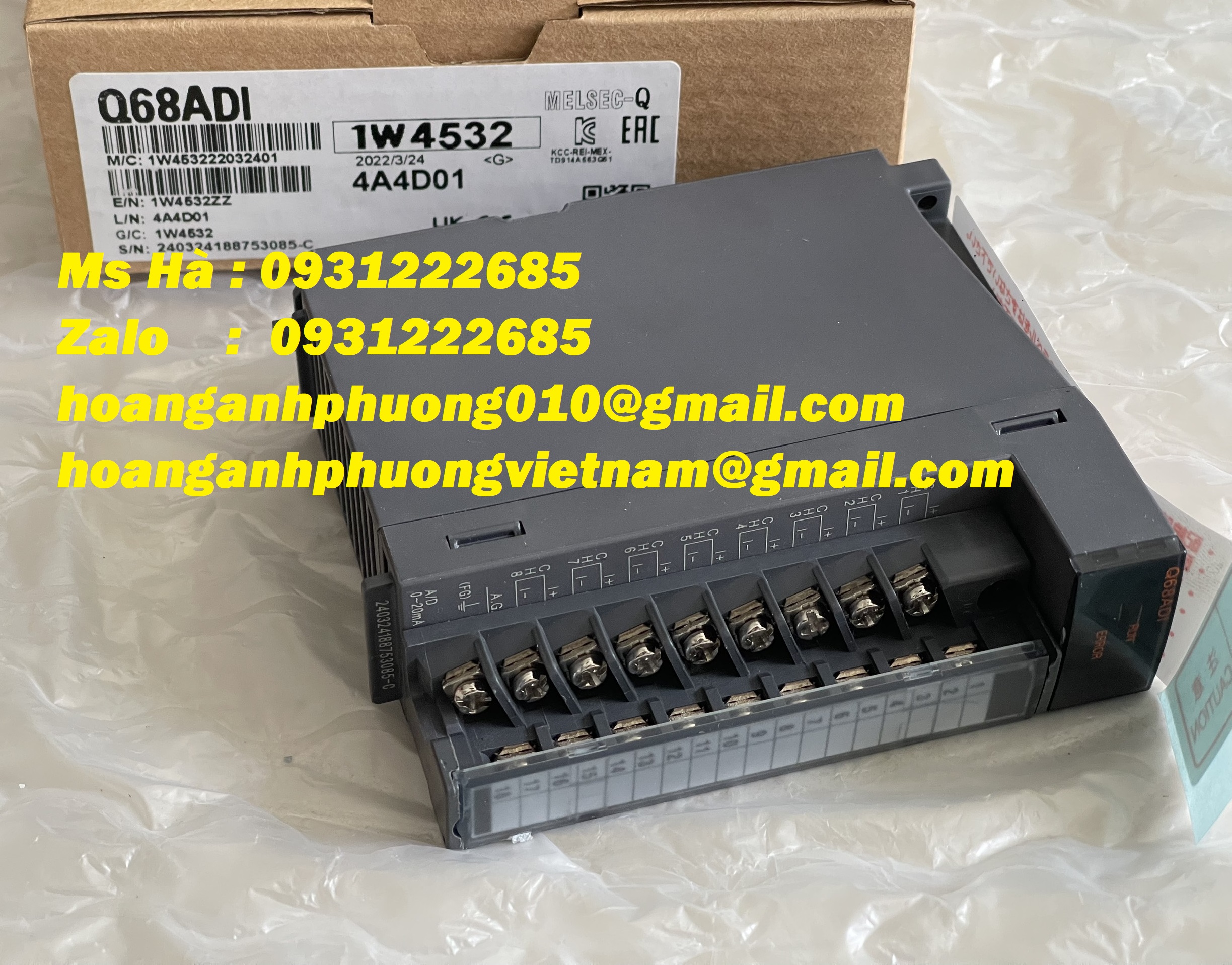 New 100% chính hãng mitsubishi Q68ADI mô đun I/O