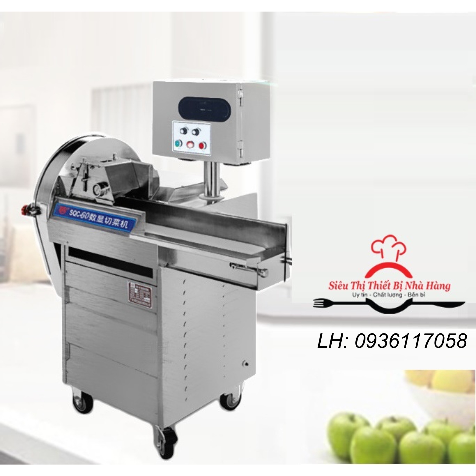 Máy thái rau củ quả đa năng SQC60 năng suất cao