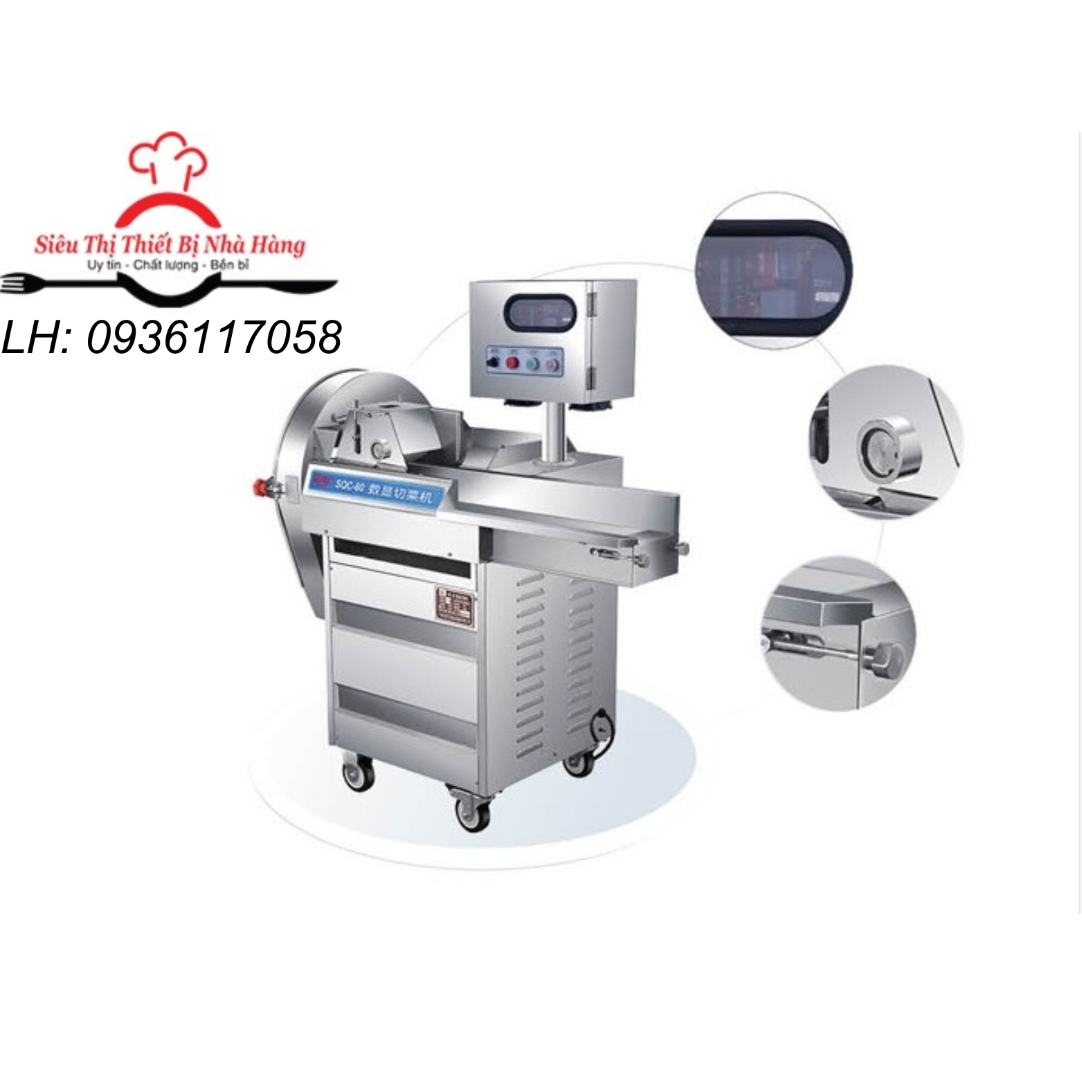 Máy thái rau củ quả đa năng SQC60 năng suất cao