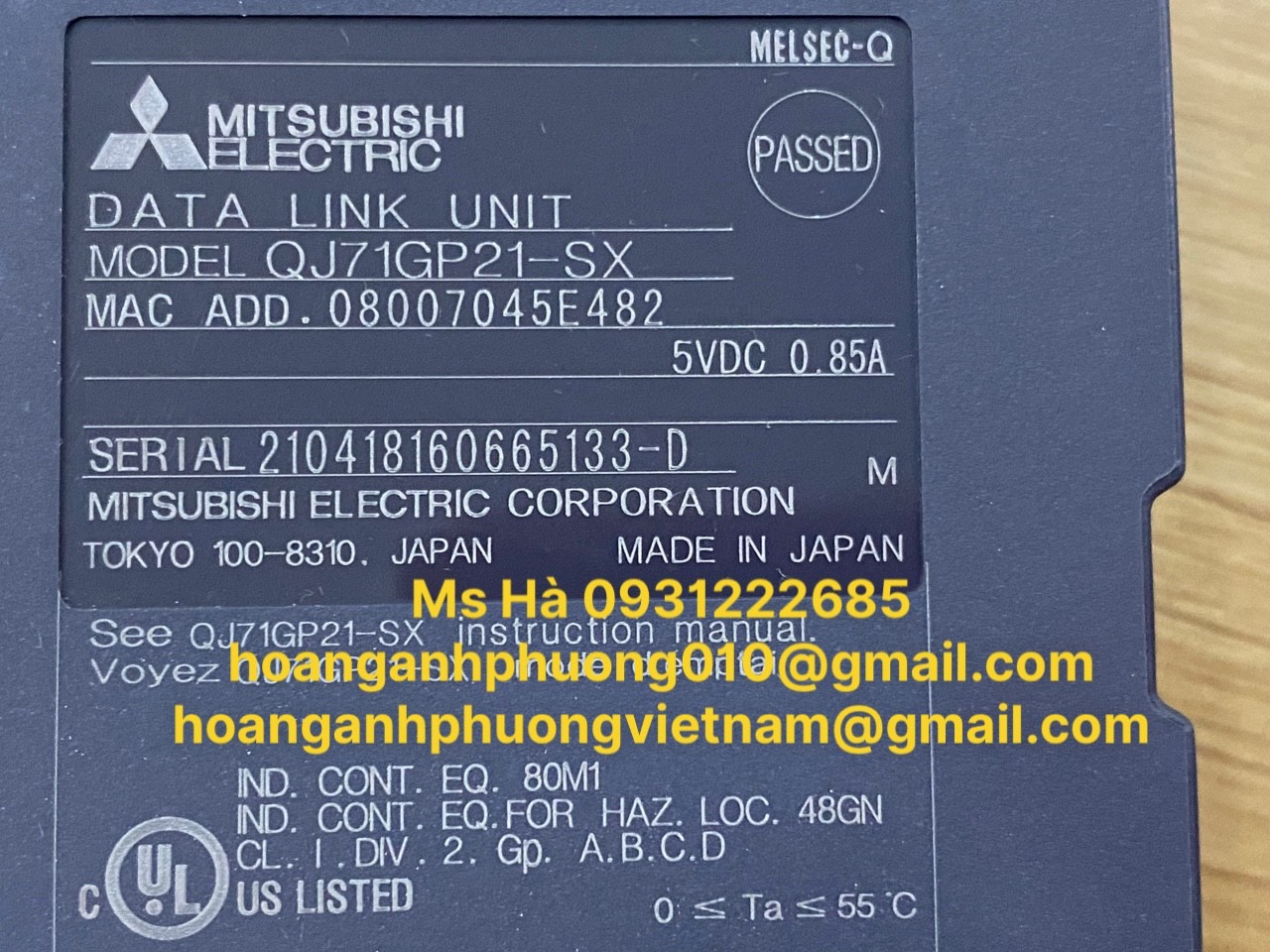 Hoàng Anh Phương chuyên cung cấp mitsubishi chính hãng QJ71GP21-SX