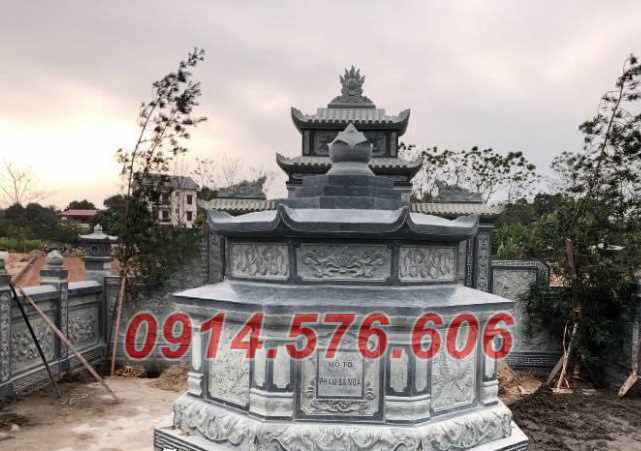 mẫu 955 mộ đá lục lăng bán thừa thiên huế, mộ hình tháp bát giác tròn