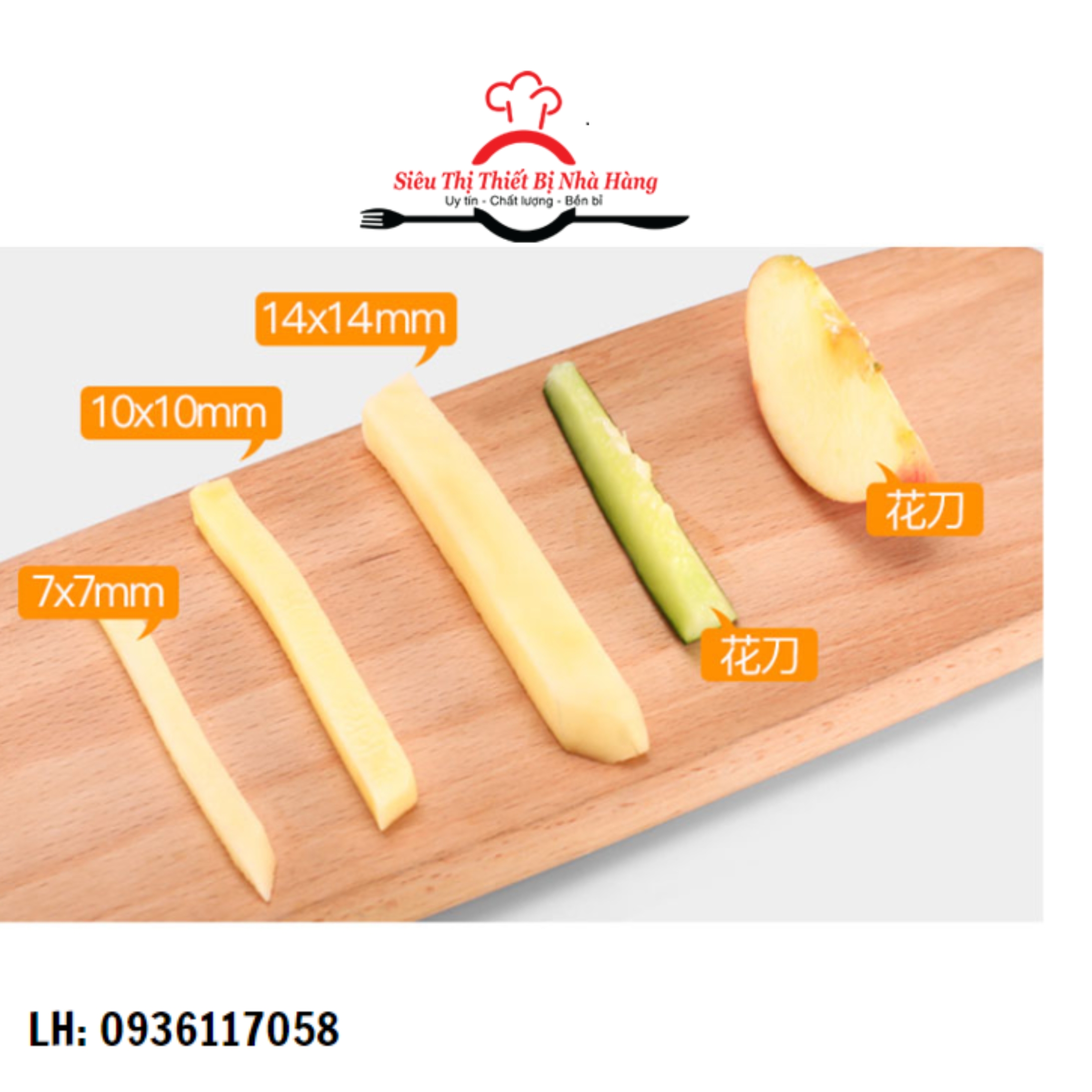 Máy thái khoai tây hình con chì sợi dài và mỏng