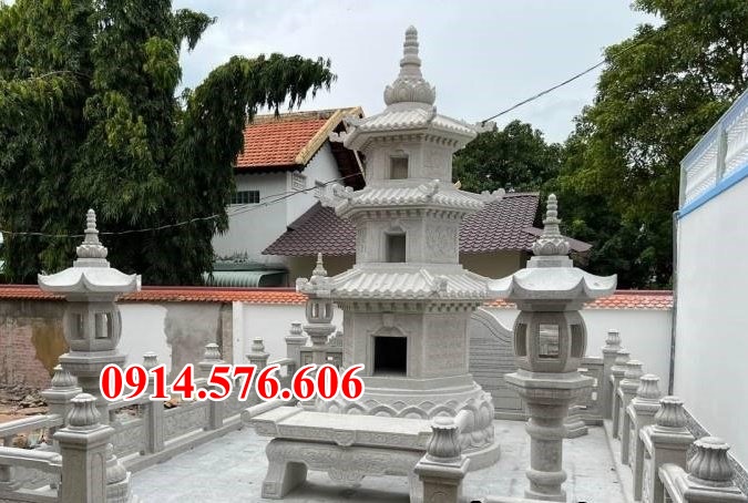 mẫu 717 mộ đá bán hà giang, hình tháp lục lăng bát giác