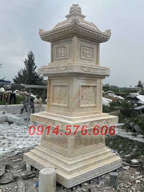 mẫu 717 mộ đá bán hà giang, hình tháp lục lăng bát giác