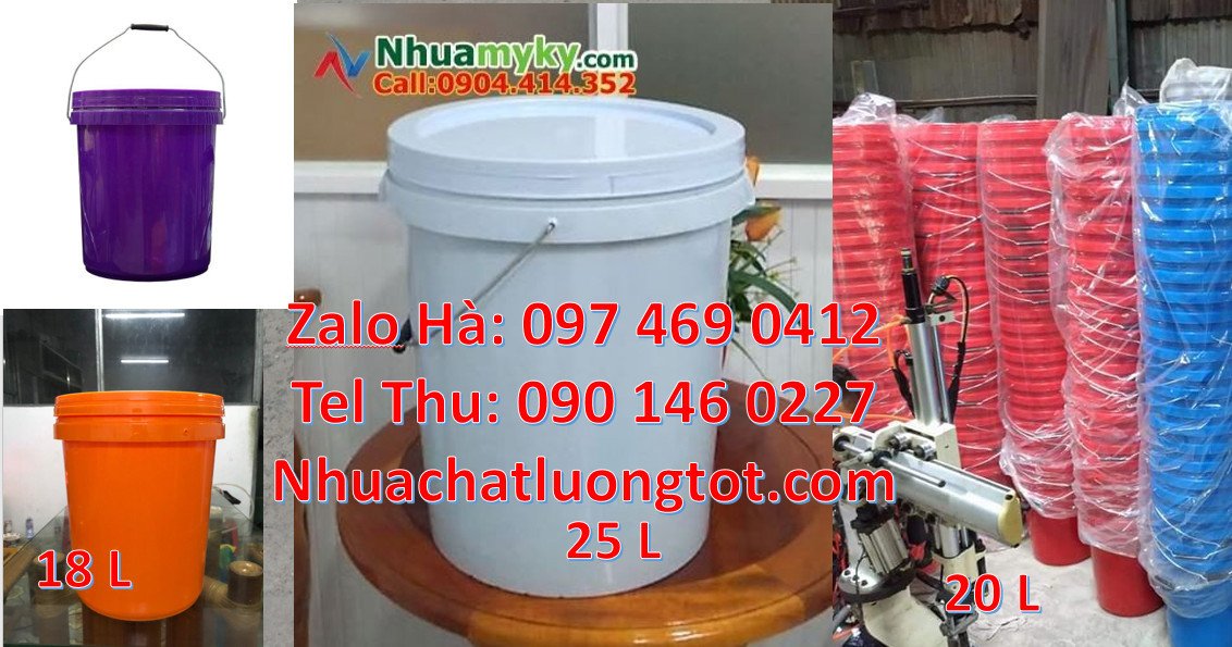 Bán thùng đựng sơn 25l quai sắt,thùng đựng sơn 25l dùng cho chăn nuôi