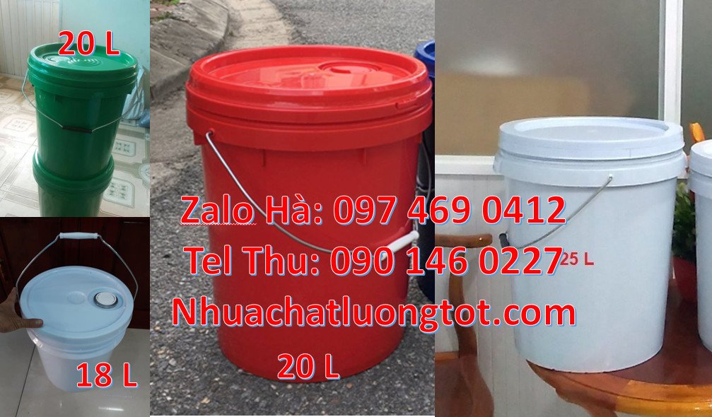 Bán thùng đựng sơn 25l quai sắt,thùng đựng sơn 25l dùng cho chăn nuôi