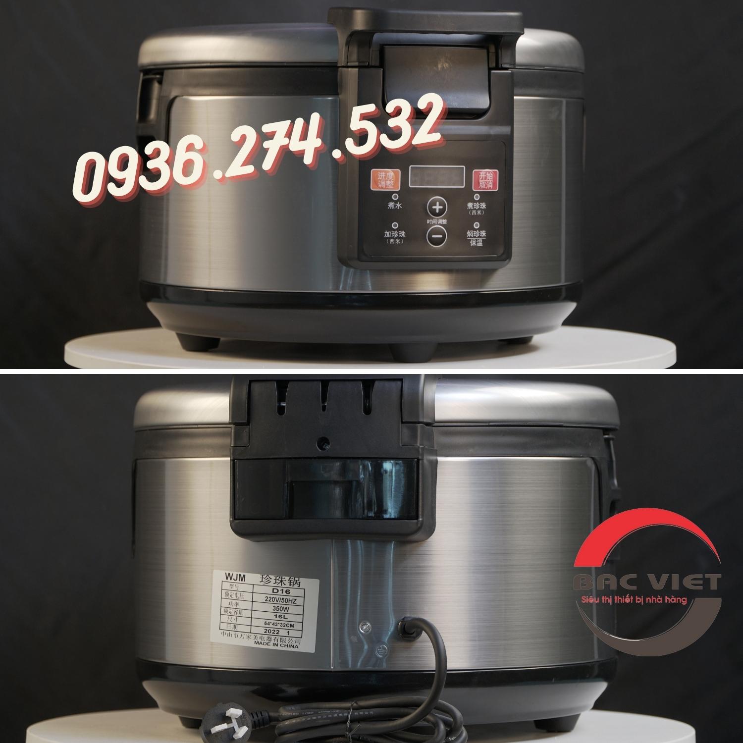 Nồi nấu trân châu tự động 16L