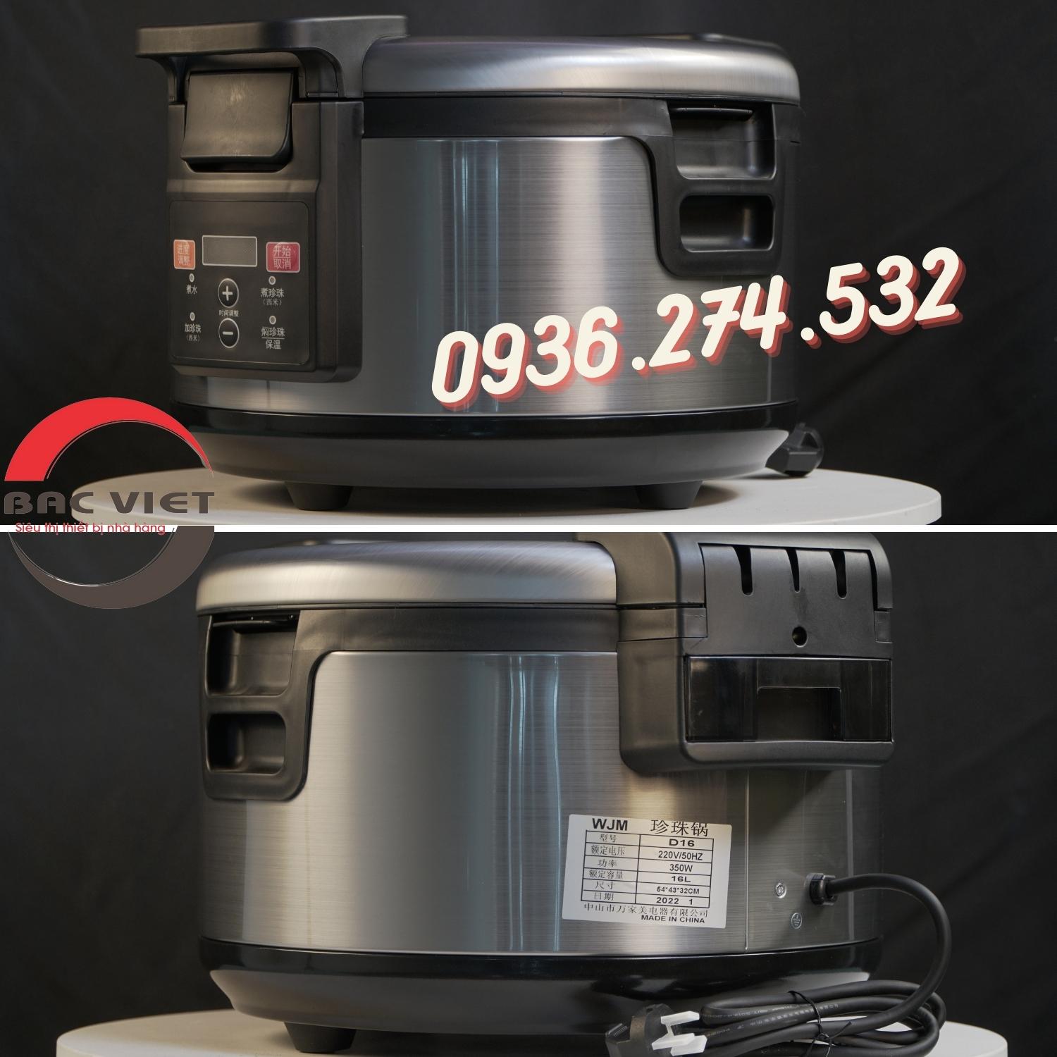 Nồi nấu trân châu tự động 16L