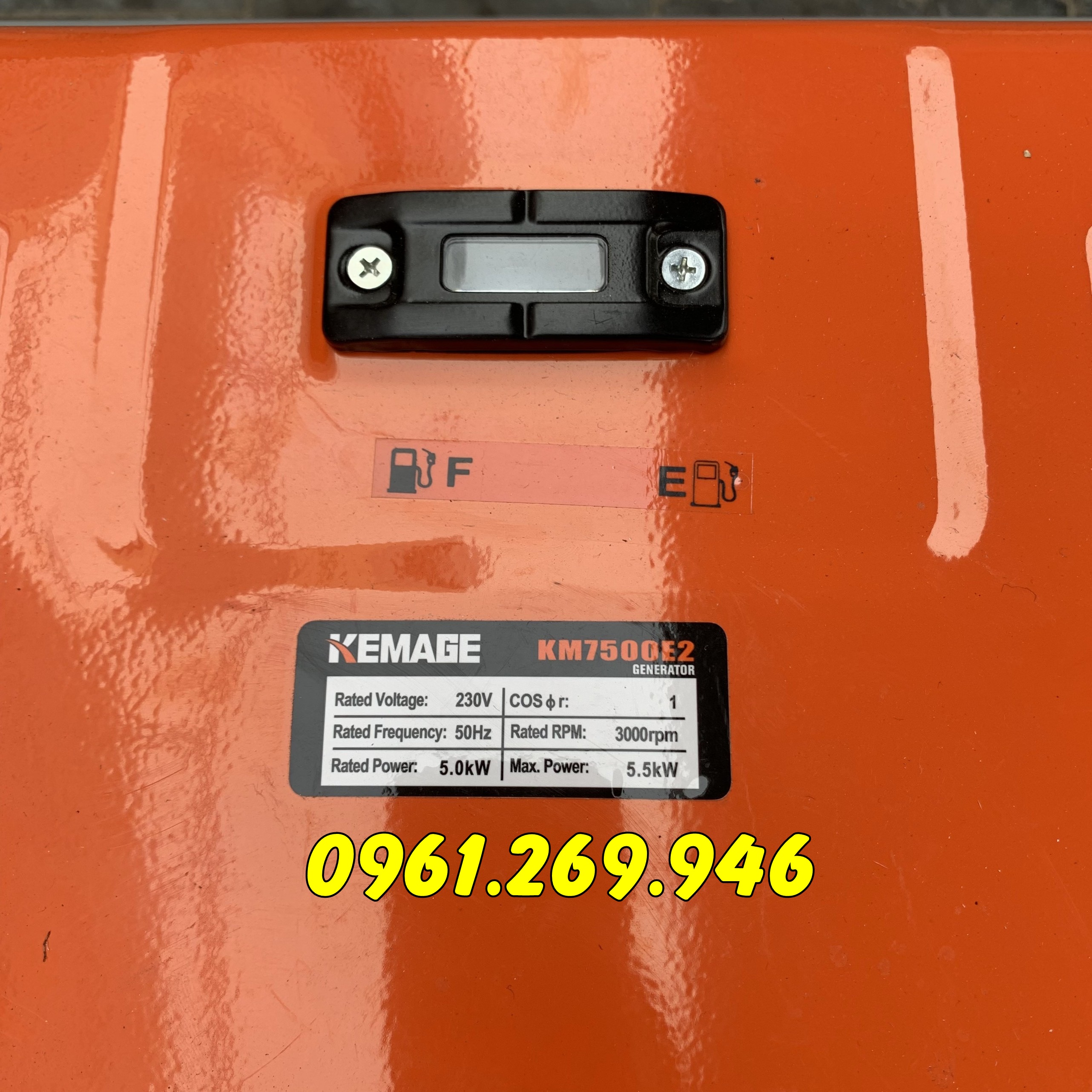 Máy phát điện chạy xăng 5kw Kemage KM7500 giá rẻ về Huế