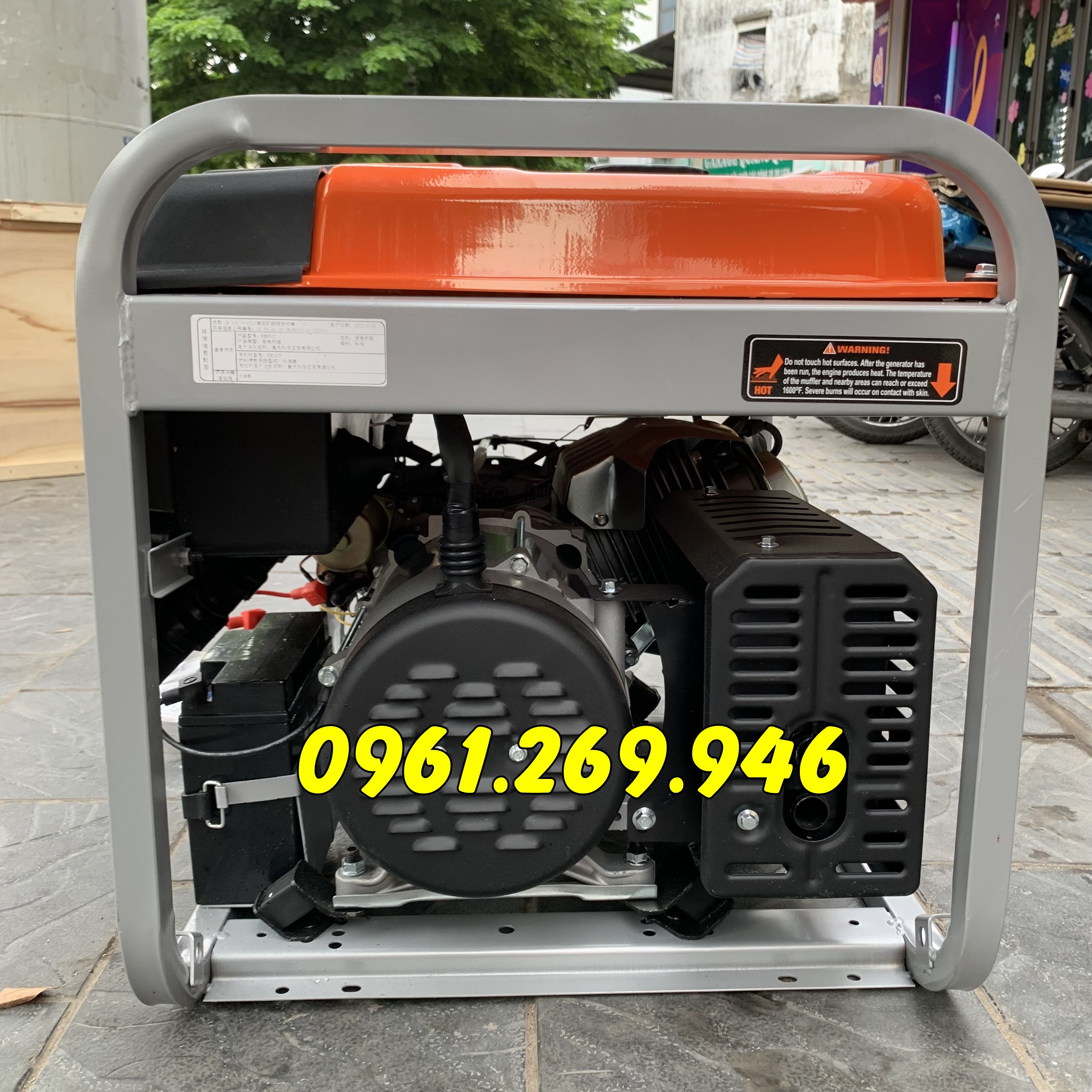 Máy phát điện chạy xăng 5kw Kemage KM7500 giá rẻ về Huế