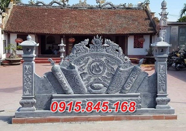 4789 đồng nai bán cuốn thư bằng đá đẹp - bức bình phong