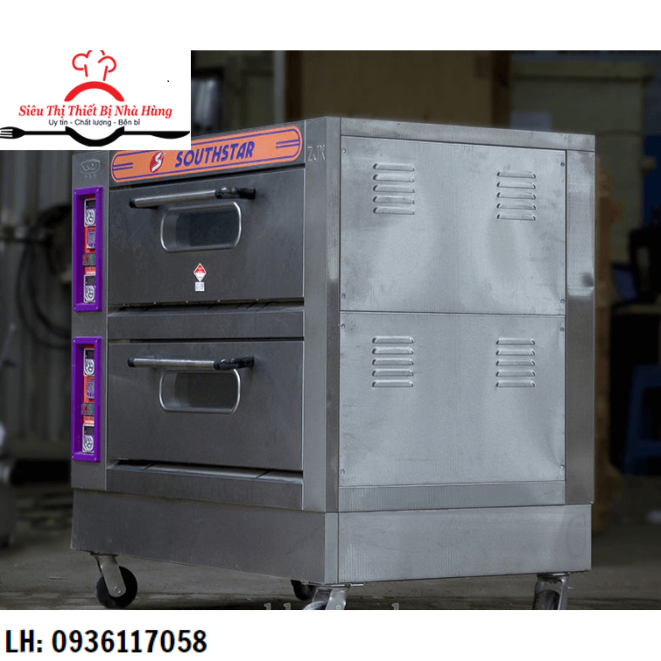 Lò nướng bánh đa năng 2 tầng 4 khay chính hãng Southstar