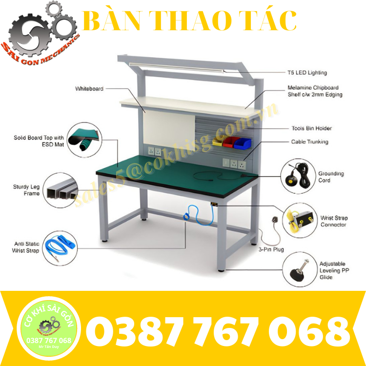 Bàn thao tác nguội công nghiệp
