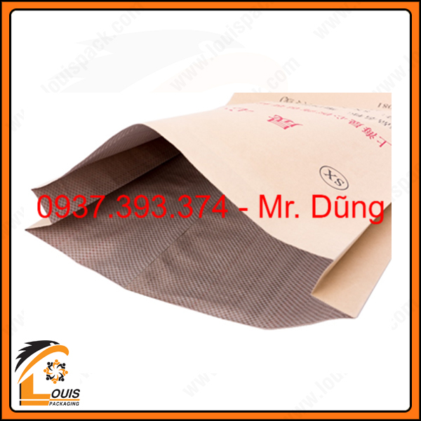 Bao giấy Kraft (bao KP) đựng 25kg hạt nhựa
