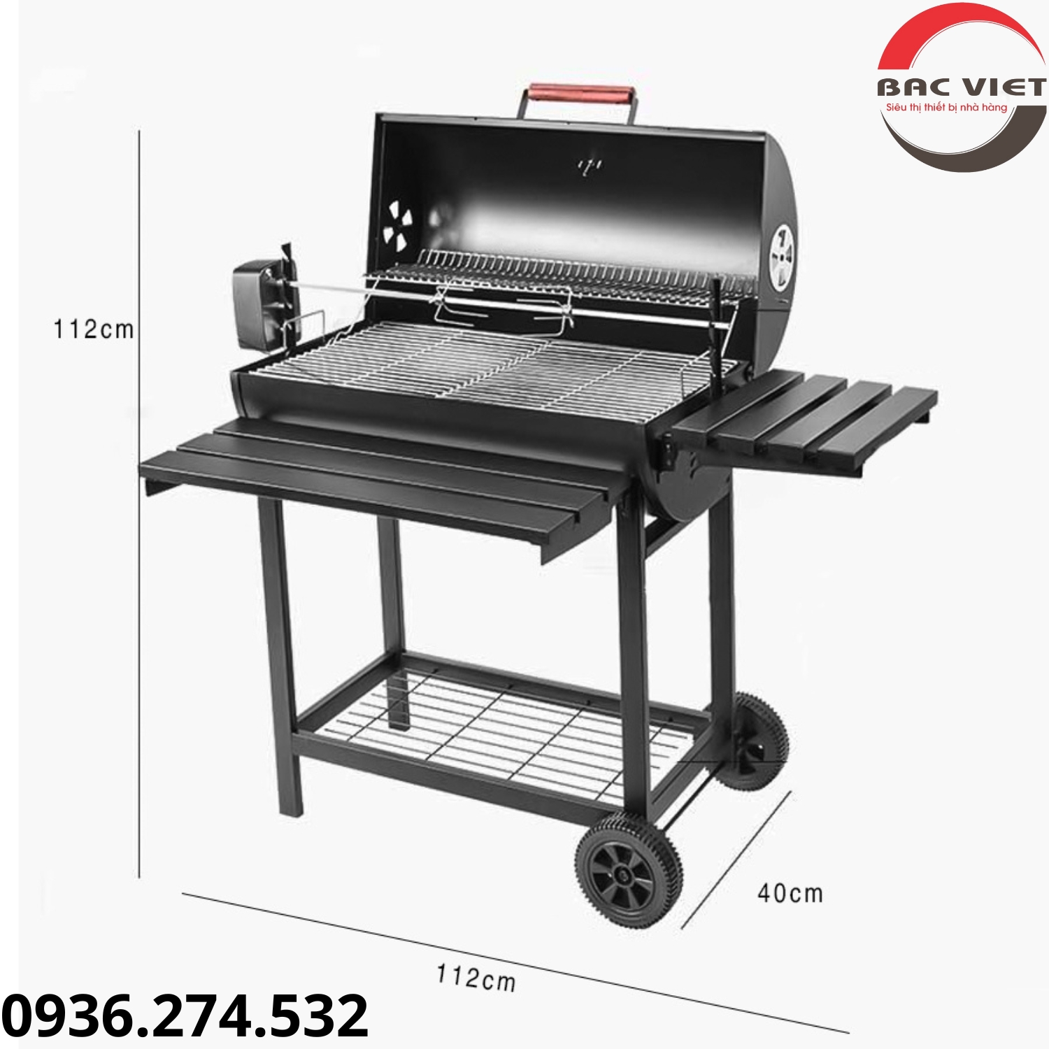 Bếp nướng than hoa ngoài trời - bếp nướng BBQ dã ngoại