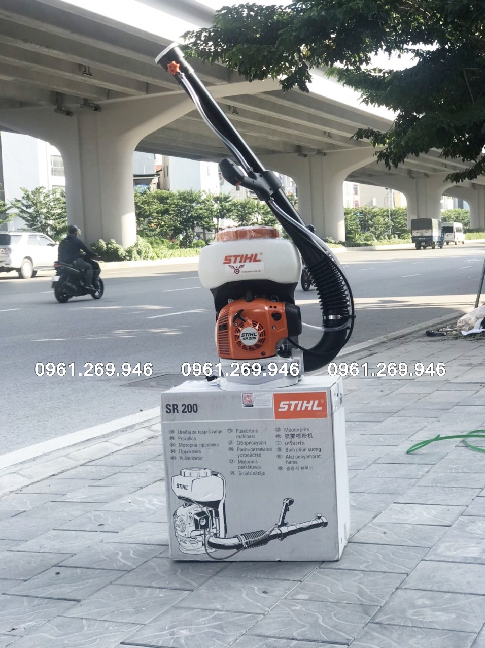 Máy phun thuốc Stihl SR200 động cơ 2 thì nhập khẩu chính hãng