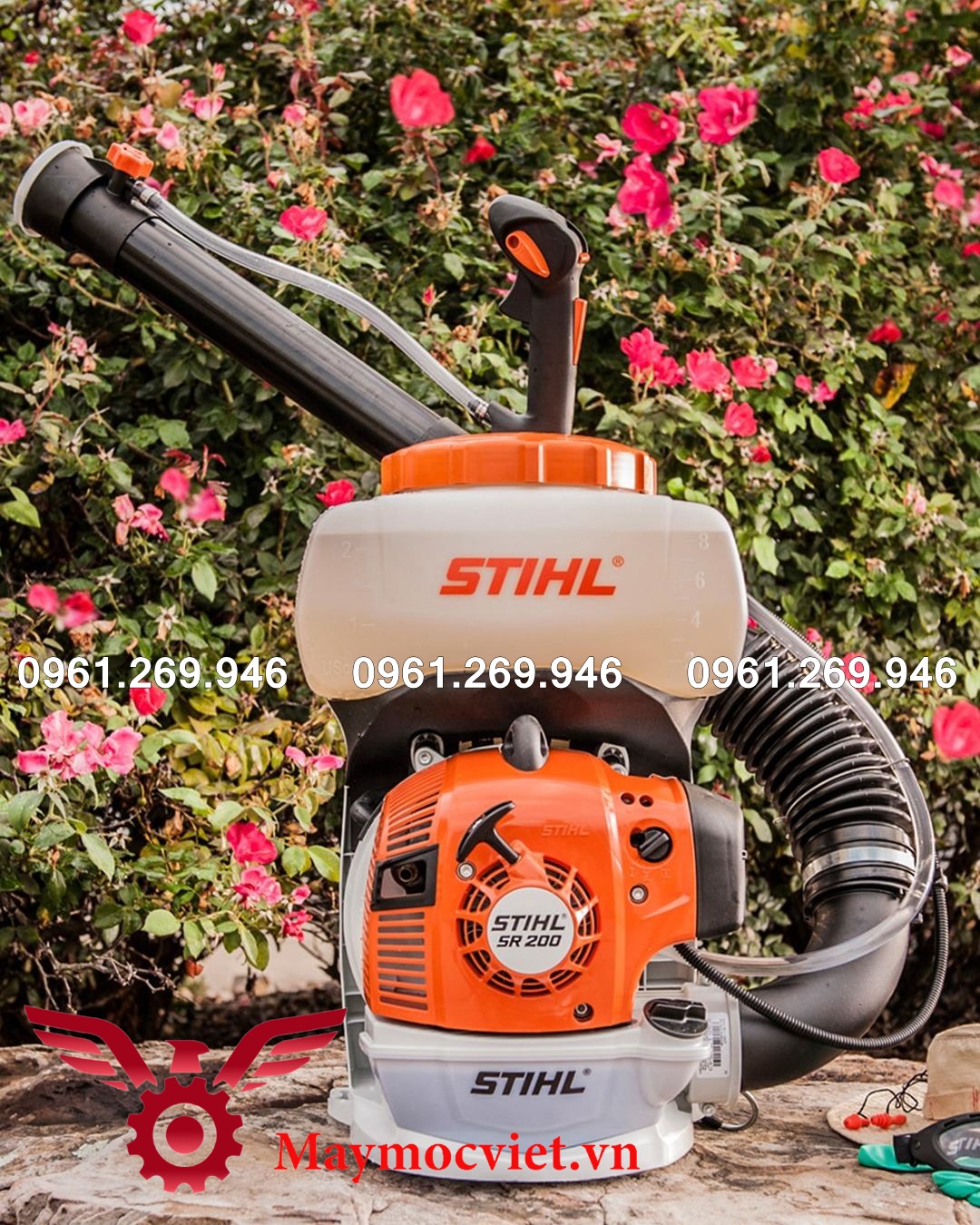 Máy phun thuốc Stihl SR200 động cơ 2 thì nhập khẩu chính hãng