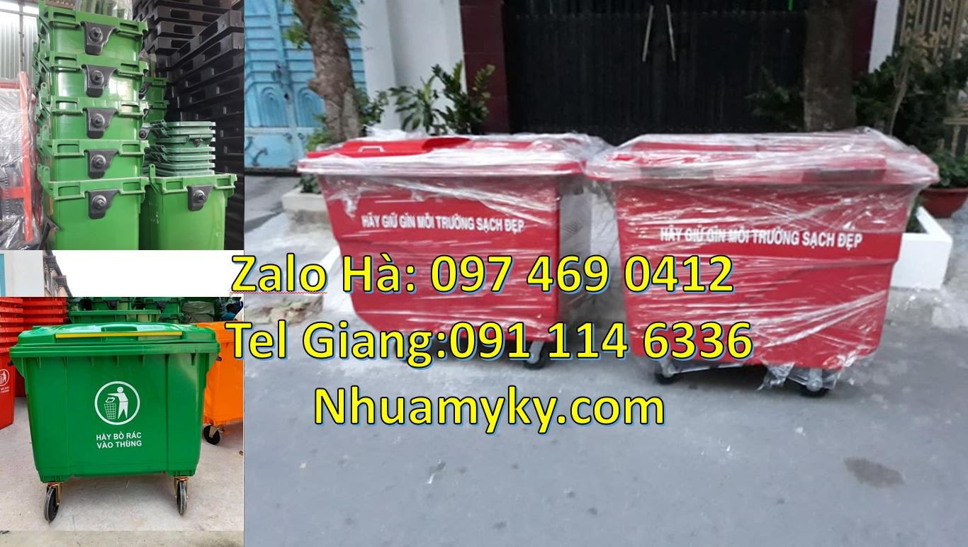 Bán xe thu gom rác 660l 3 bánh hơi,xe thu gom rác 1000l 4 bánh cao su