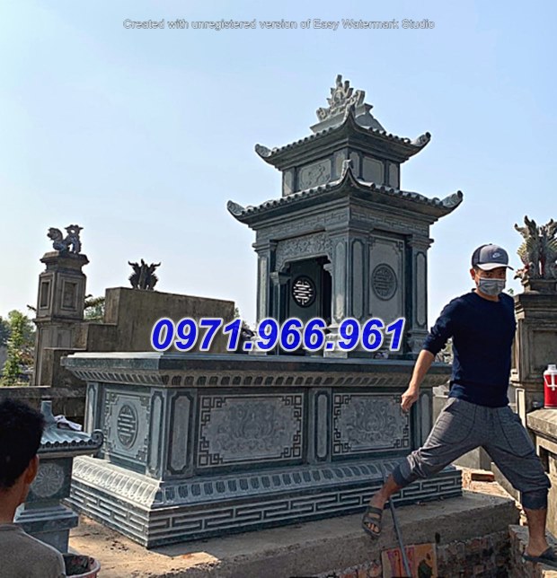 mẫu mộ đá xanh cẩm thạch đẹp bán hà nam - 51 gia tộc dòng họ