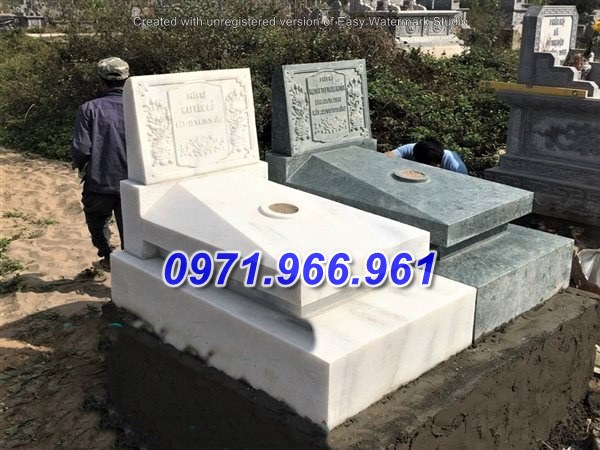 bán sẵn mẫu mộ bằng đá xanh rêu đẹp bán thái nguyên - 47 ông bà bố mẹ