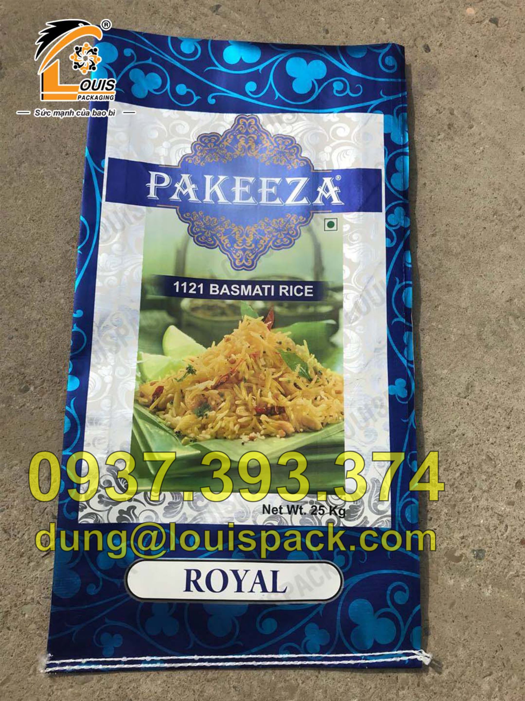 Bao PP đựng gạo 10kg, bao đựng gạo 50kg