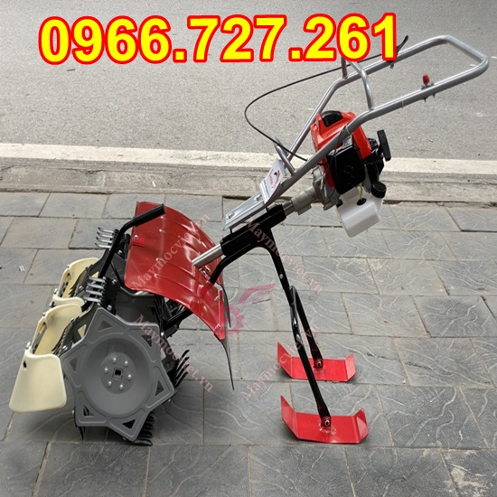 Máy làm cỏ lúa, sục bùn 2 hàng