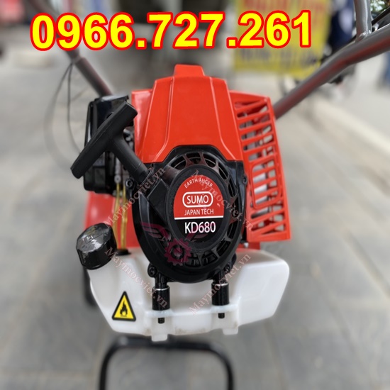 Máy làm cỏ lúa, sục bùn 2 hàng