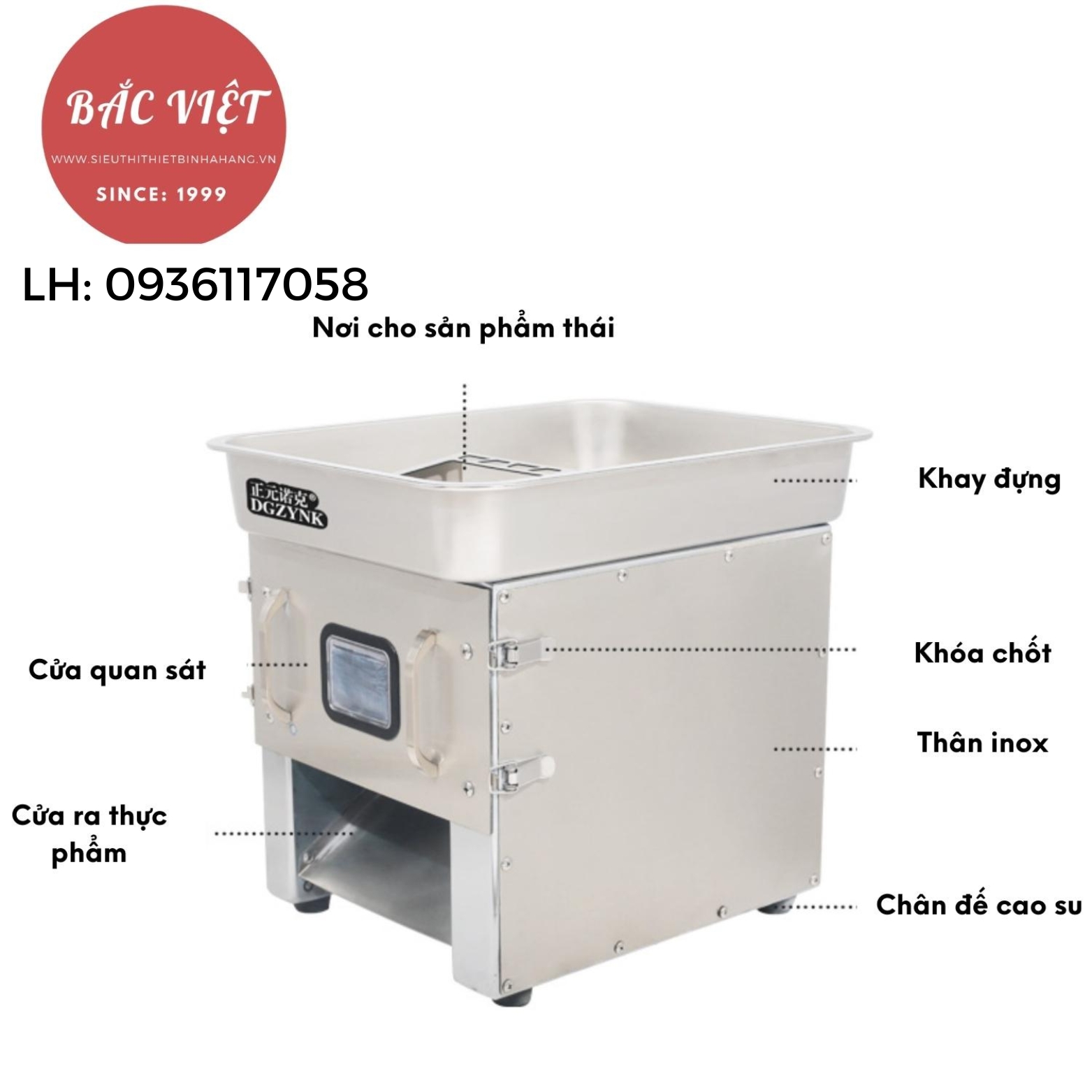 Máy thái thịt tươi sống mini nhanh chóng tiện lợi