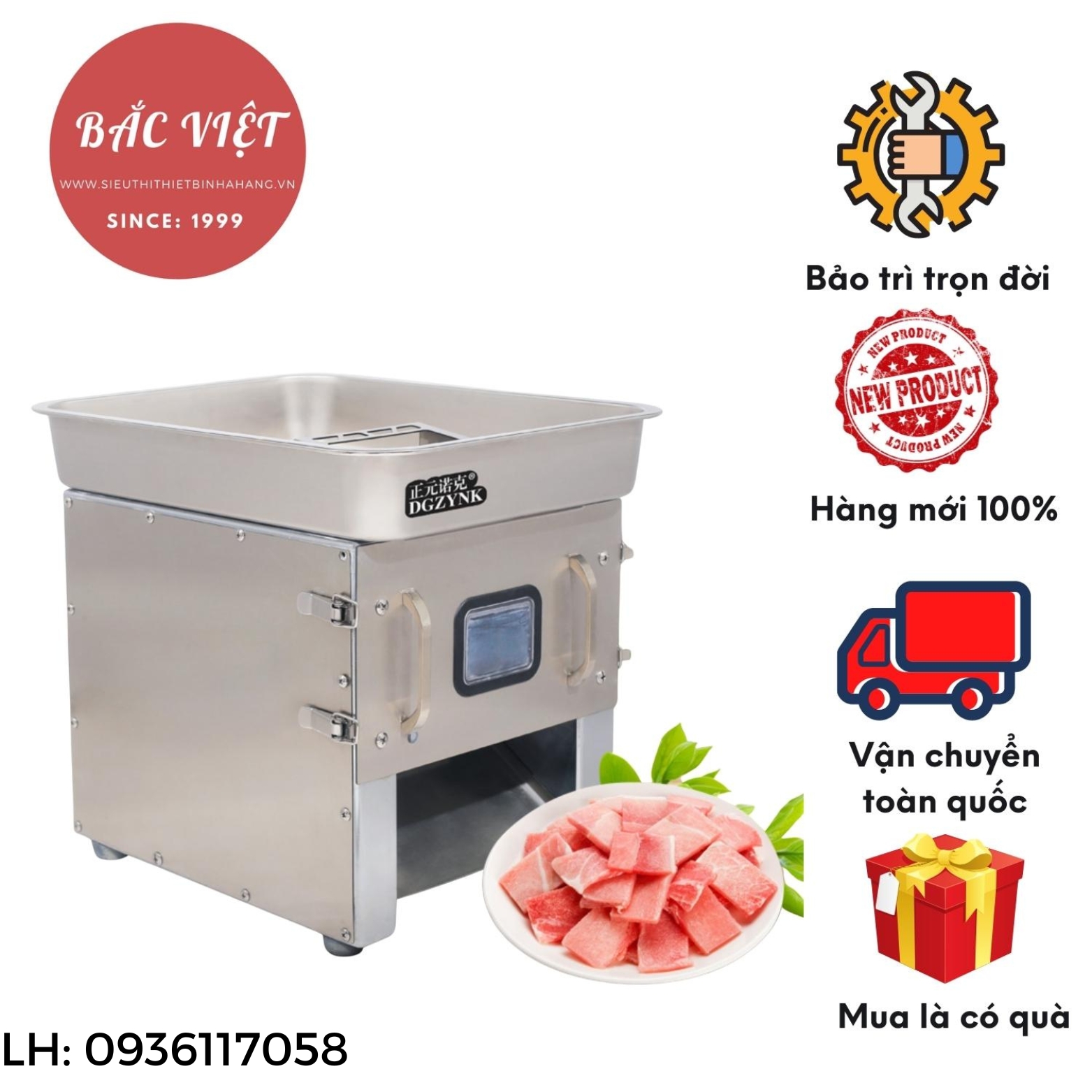 Máy thái thịt tươi sống mini nhanh chóng tiện lợi